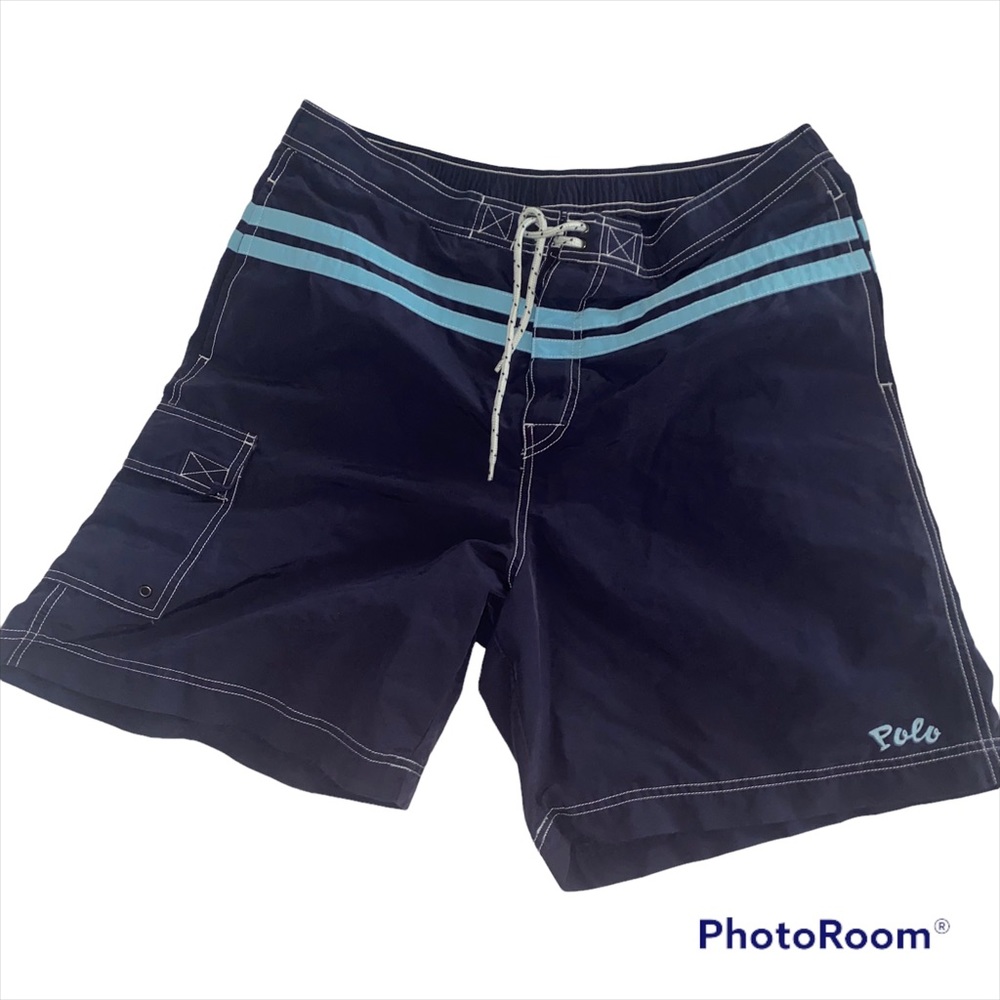 Vintage polo sport swim trunks bathing suit